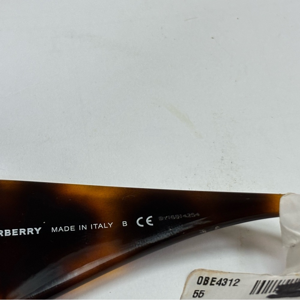 New Burberry B4312 3316/73 Light Havana Square Sunglasses - Picture 11 of 12